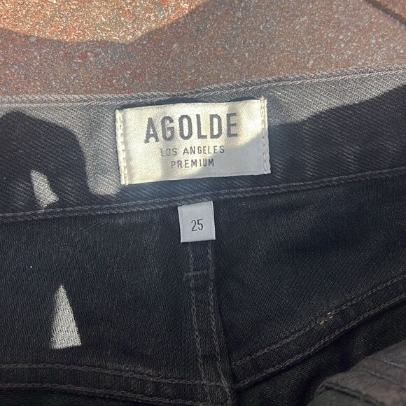 AGolde Black Shorts - Size 25 - NWOT - Never Worn - Jean Shorts - Buttons - Picture 4 of 4